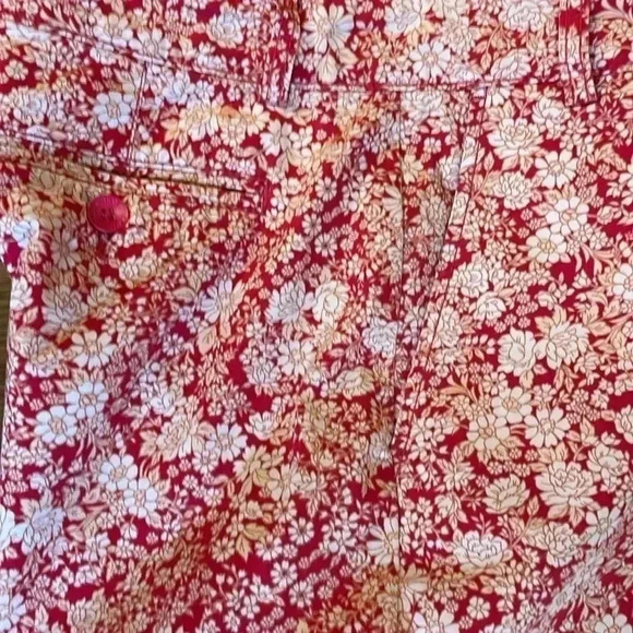 Bandolino Denim Ivette Sz 6 Floral Bermuda Shorts - Picture 5 of 8
